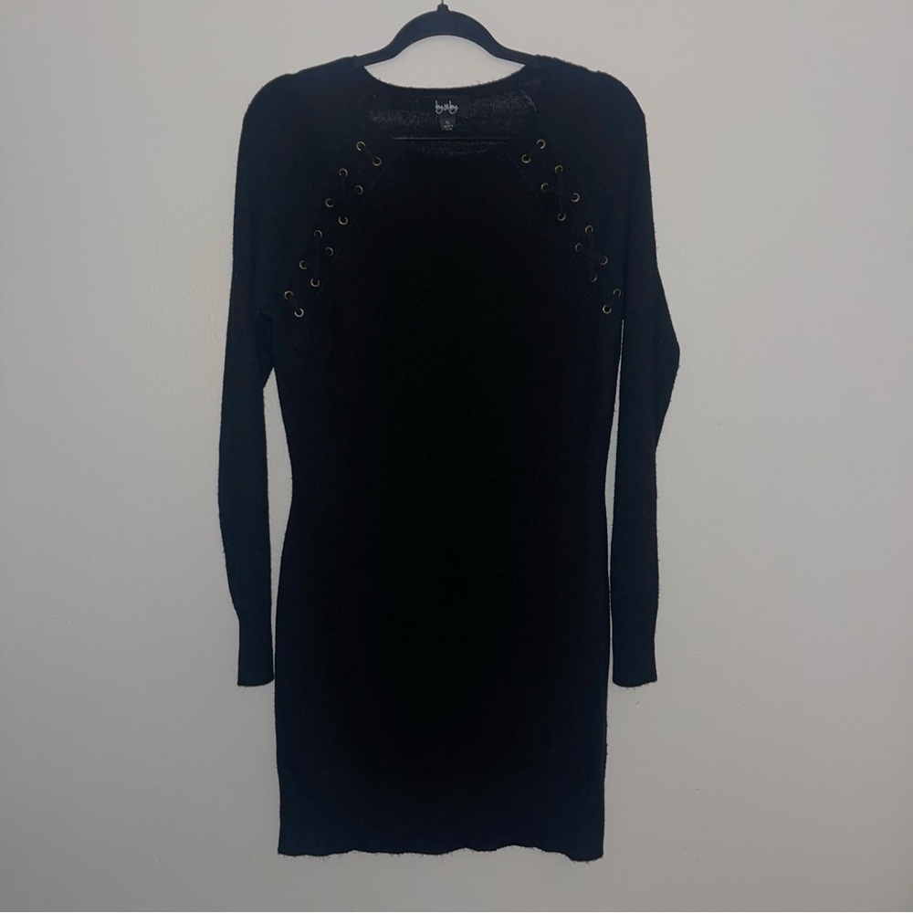 Black Long Sleeve Sweater Dress